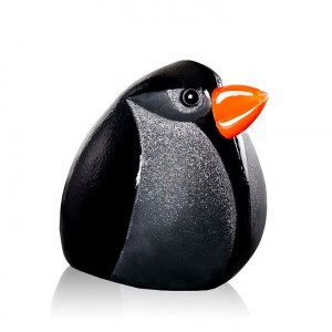 34071 Скульптура "Птица-пуля" (большая), чёрная/оранжевая, 220/190 мм. Maleras