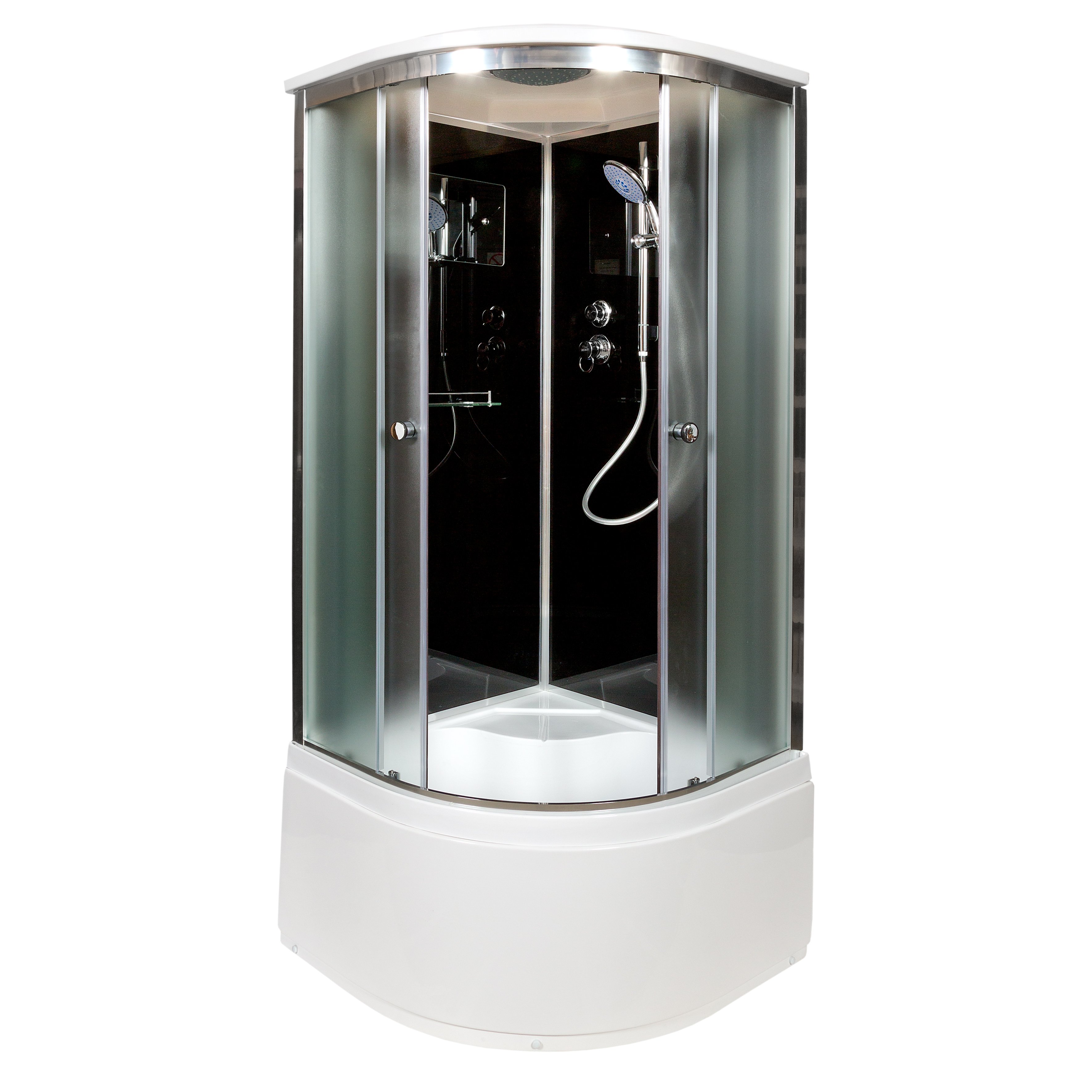 D08S+ эл. Душевая кабина DETO Серия D B90S BLACK - Вид №2