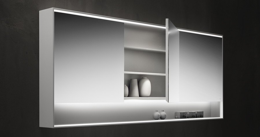 Cabinet mirrors Алюминиевый зеркальный шкаф с фронтальным освещением Falper  - Вид №2