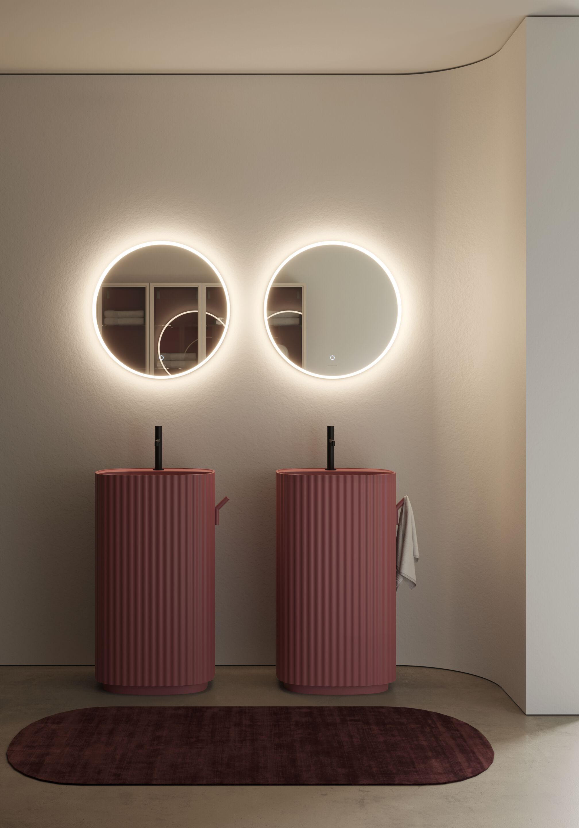 Отдельно стоящая раковина из Cristalplant® Ideagroup GIOVE ARCH-00120889 - Вид №3