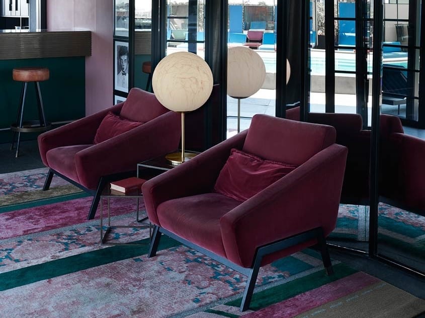 Настольная лампа из латуни и полиэтилена с мраморным эффектом SLIDE ARCH-00096226 - Вид №2