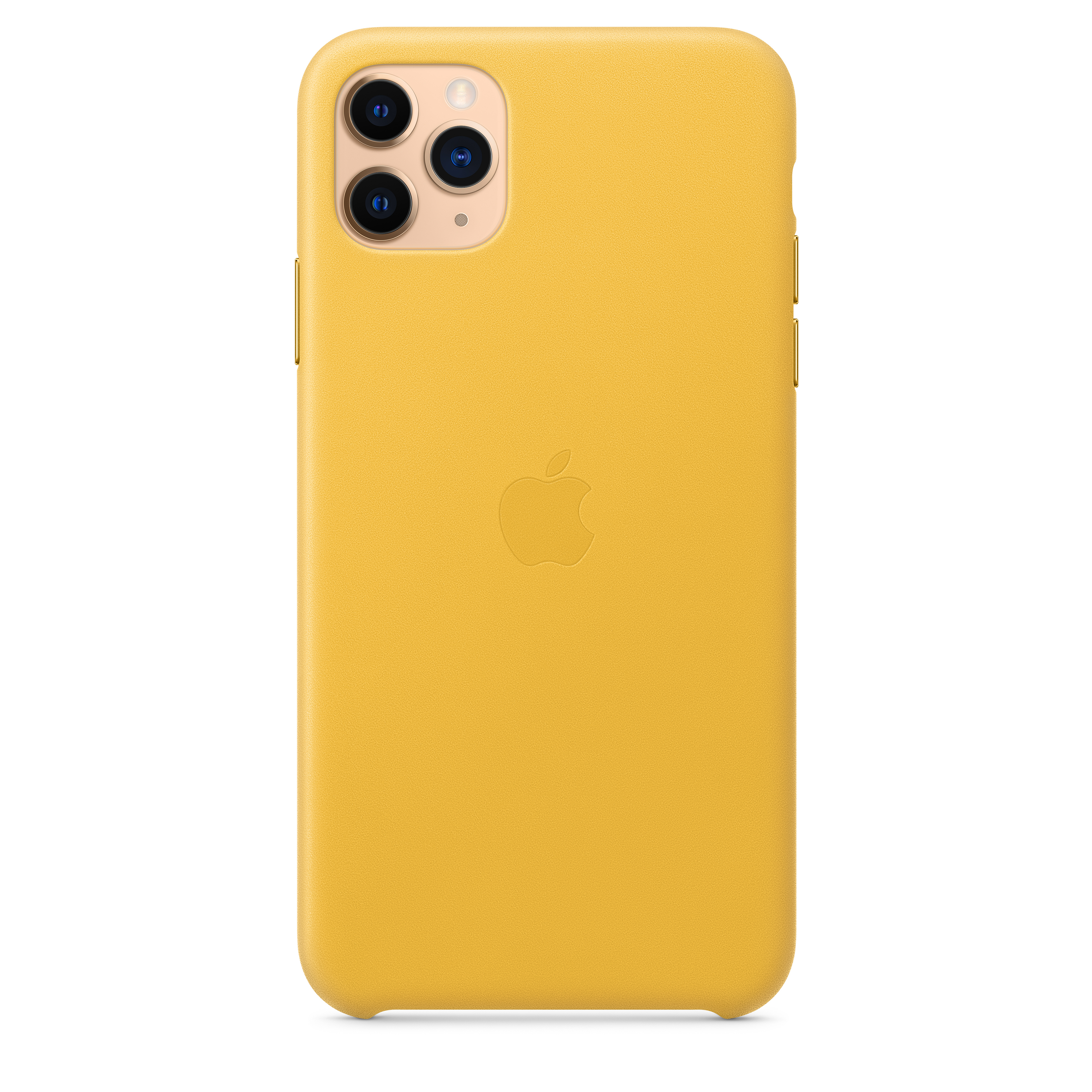 MX0A2ZM/A Iphone 11 pro max leather case - meyer lemon Apple Santreyd  - Вид №2