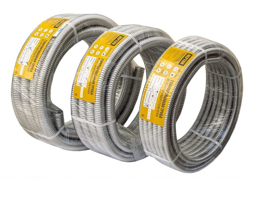 Труба гофр. Neptun IWS 25х0.3 нержавеющая - бухта 30 м. отожженная 43059210000043 - Вид №1