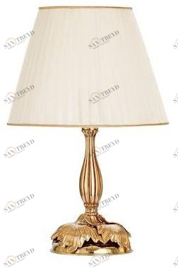Possoni Illuminazione Настольная лампа из французского золота с абажуром Sibilla 330/lp