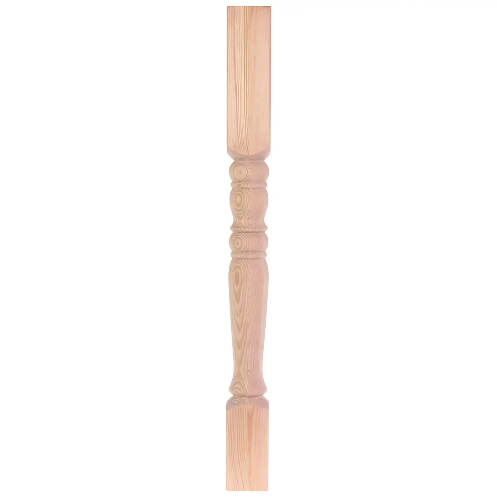 Столб лестничный сращенный хвоя сорт Экстра Яблоко 100x100x1100 мм Santreyd STLM-2054652 - Вид №5