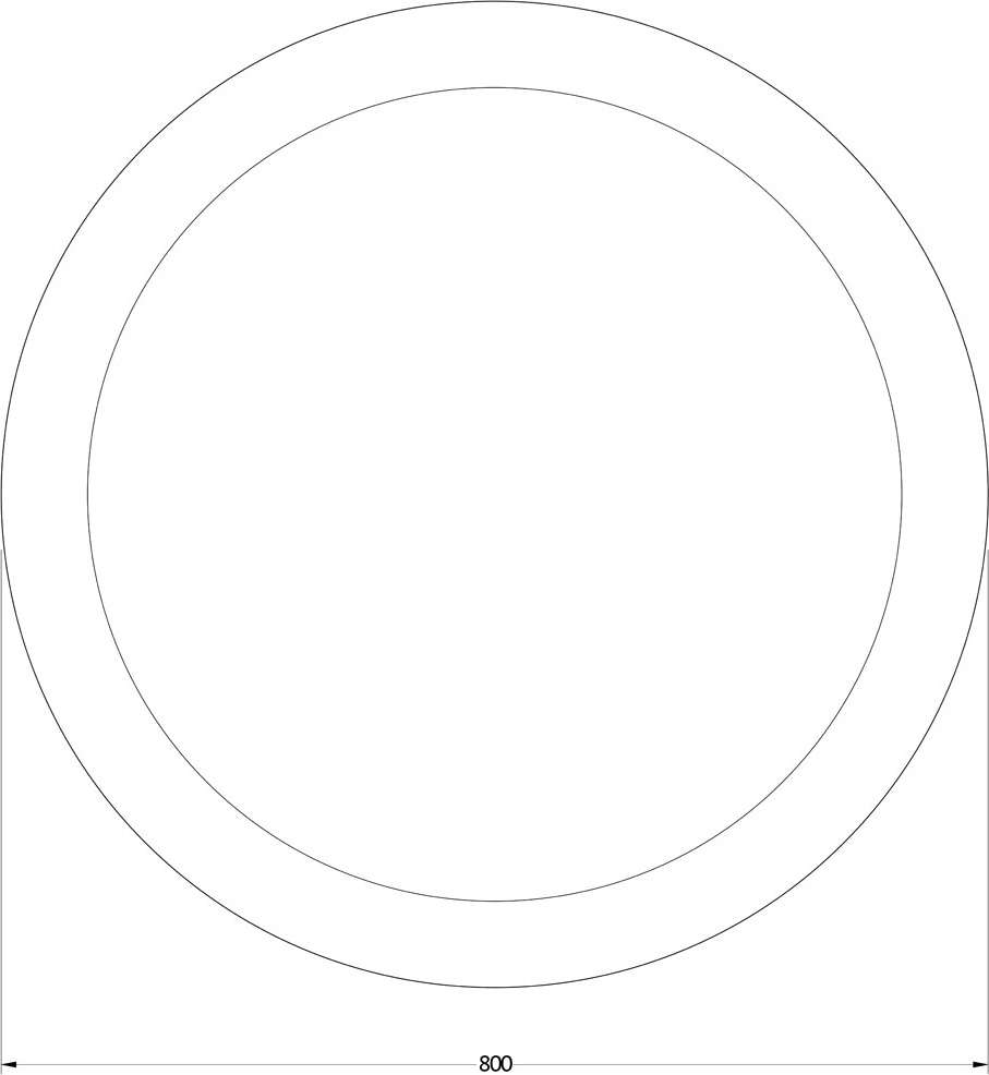 BY 2525 Зеркало с LED-подсветкой 19,5 W EVOFORM Ledshine - Вид №1