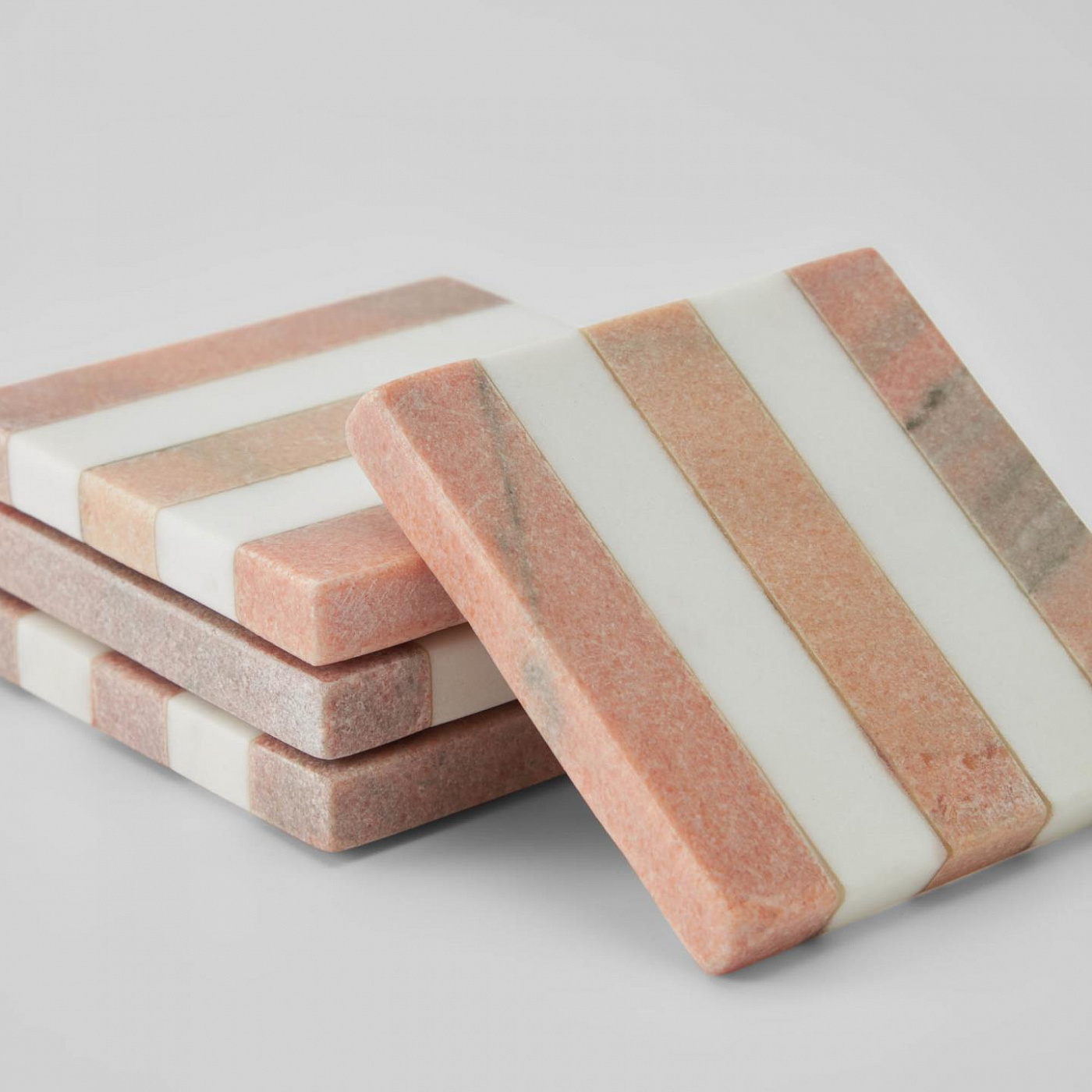 092427 Набор из 4-х подставок мрамор La Forma Jesiah 