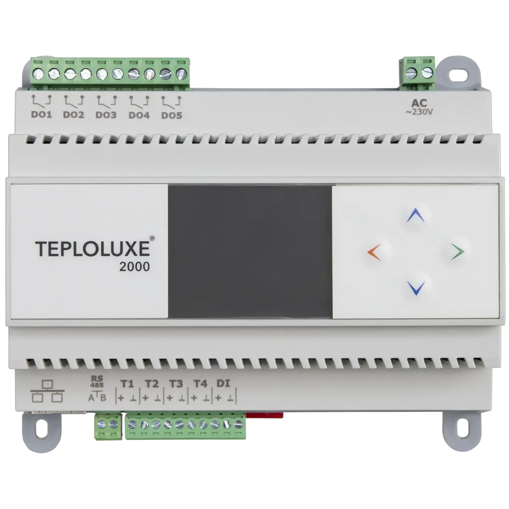 Контроллер Teploluxe 2000 на Din-рейку цифровой цвет белый ТЕПЛОЛЮКС STLM-2005339 - Вид №1