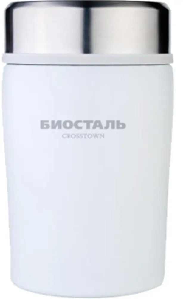 90034746 Термос широкой горловиной 500 мл Biostal нержавеющая сталь цвет белый STLM-0864676