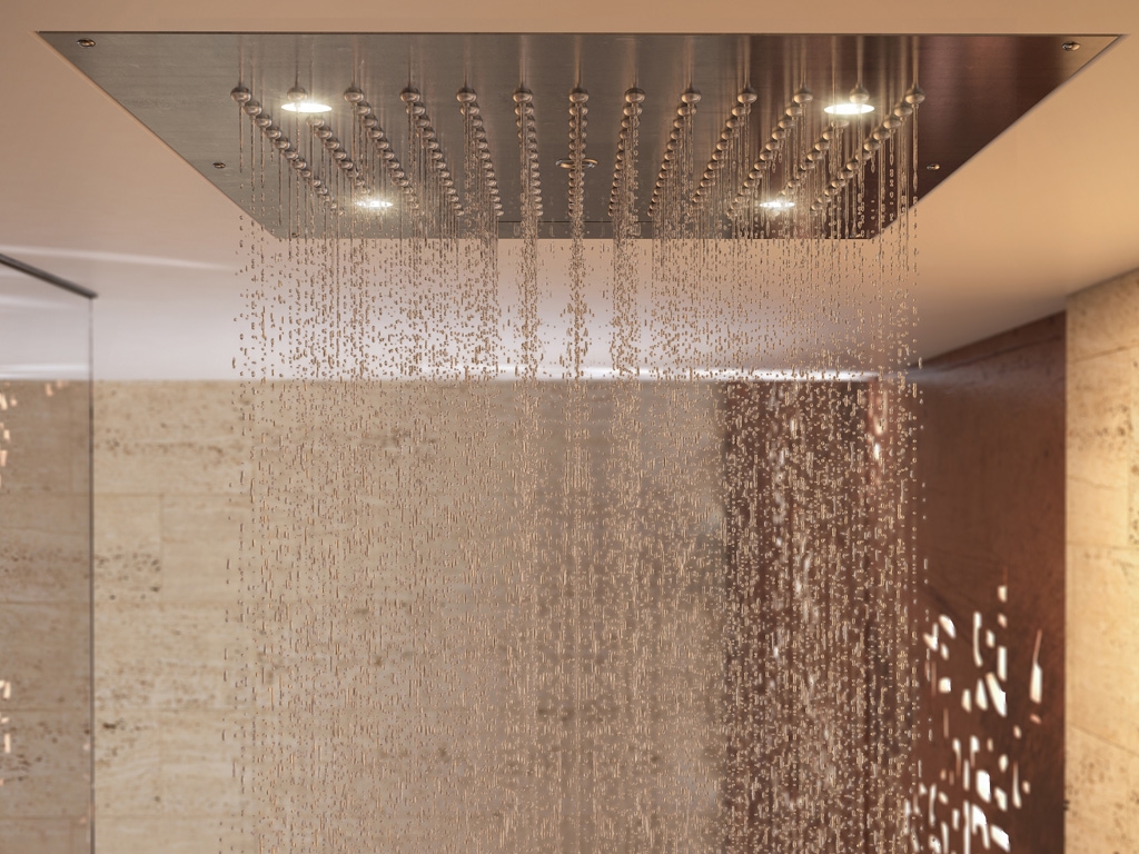 H38905 Потолочный & настенный душ Dream 2 Sprays - RGB CROMOTHERAPY BOSSINI  - Вид №2