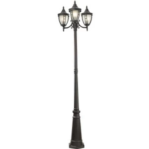 Садово-парковый светильник чёрный Maytoni Novara O026FL-03B MAYTONI ФОНАРЬ 00-3895542 Черный