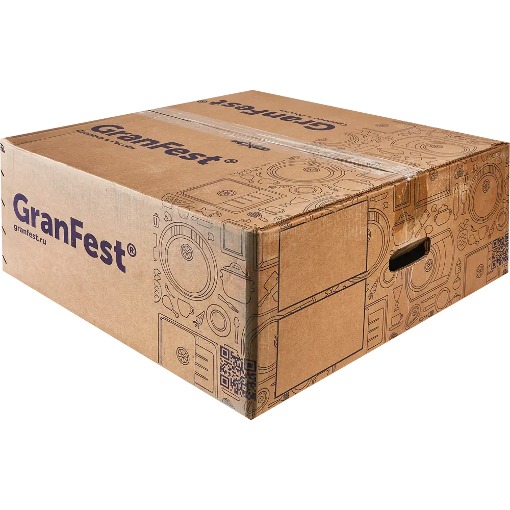 Кухонная мойка GRANFEST Quarz GF-Z-08 чёрная круглая 85226449 STLM-0060142 - Вид №5