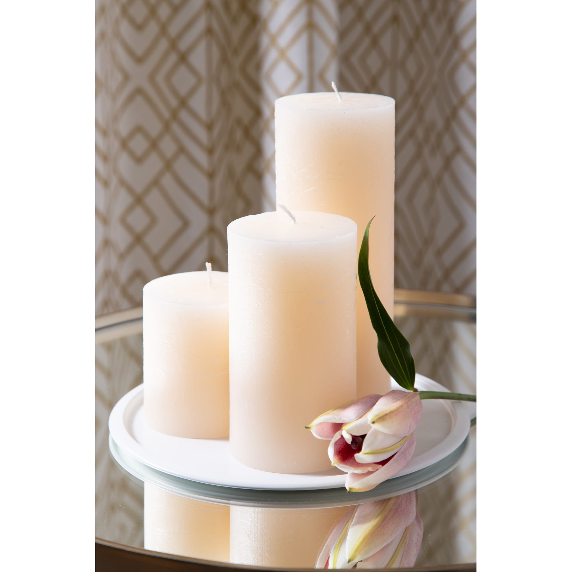 82018418 Свеча-столбик «Рустик», 7х13 см, цвет бежевый Santreyd  - Вид №2