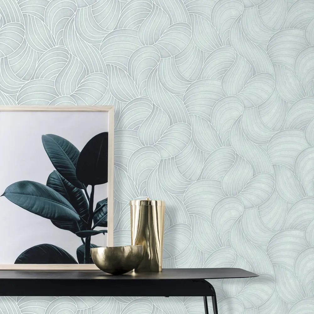 Обои флизелиновые Wall Up Duna мятные 1.06 м 645170 STLM-2142027 - Вид №3