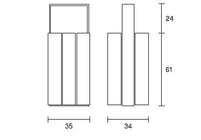 Деревянная стойка для мусора с крышкой SIT Уэйд ARCH-00057894 - Вид №2