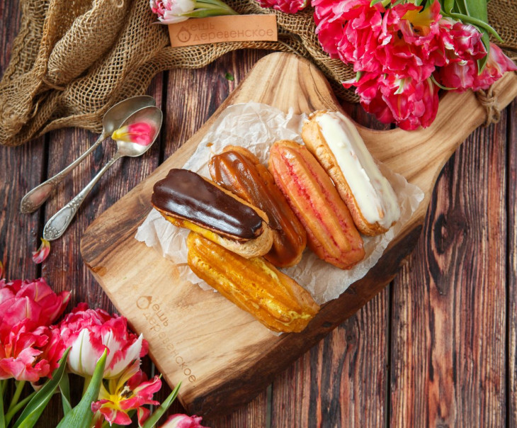 5982 Мини-эклеры микс Вкусляндия 