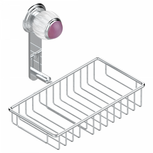 A8B-2620 Полочка комбинированная для мыла и мочалки с фланцем 240 x 130 мм Thg-paris Vogue аметист Хром