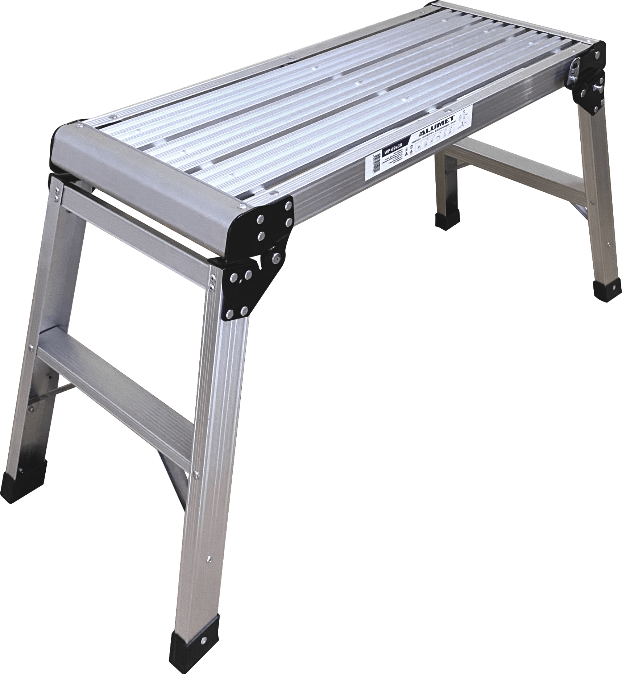 Алюминиевая шарнирная рабочая платформа ALUMET WP 69x30 - Вид №2