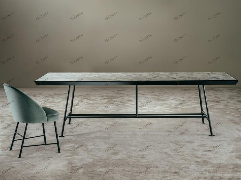 Прямоугольный мраморный стол Saint ouen Santreyd sun-id-1487721