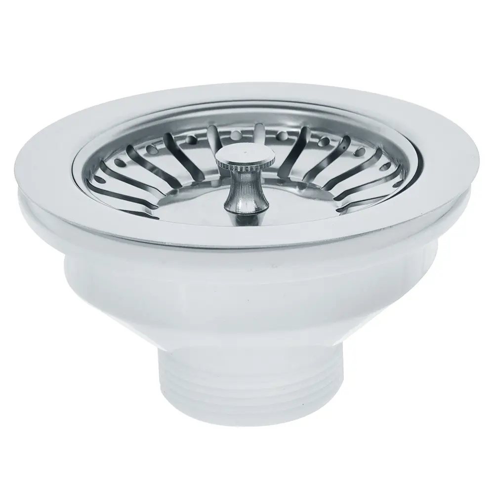 Выпуск для сифона для мойки 90 мм с решеткой Equation хром STLM-2178180