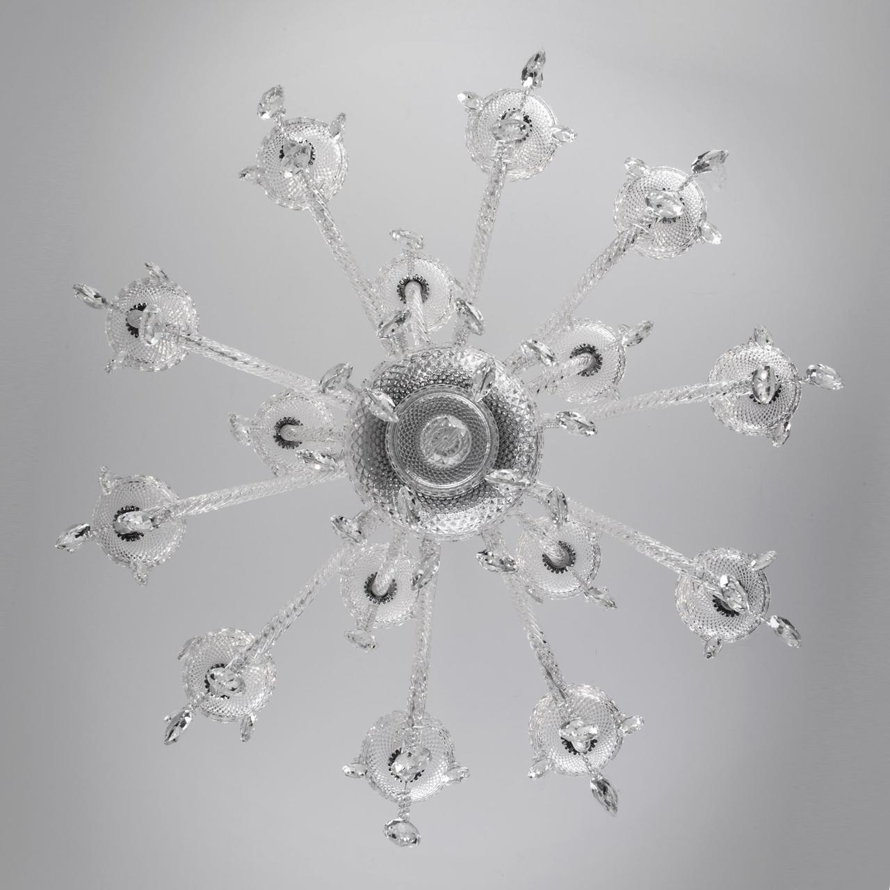 Люстра хрустальная подвесная белая 15 ламп Bogates Gabrielle Strotskis 336/15 BOGATES ДИЗАЙНЕРСКИЕ, GABRIELLE 00-3834045 Белый  - Вид №1