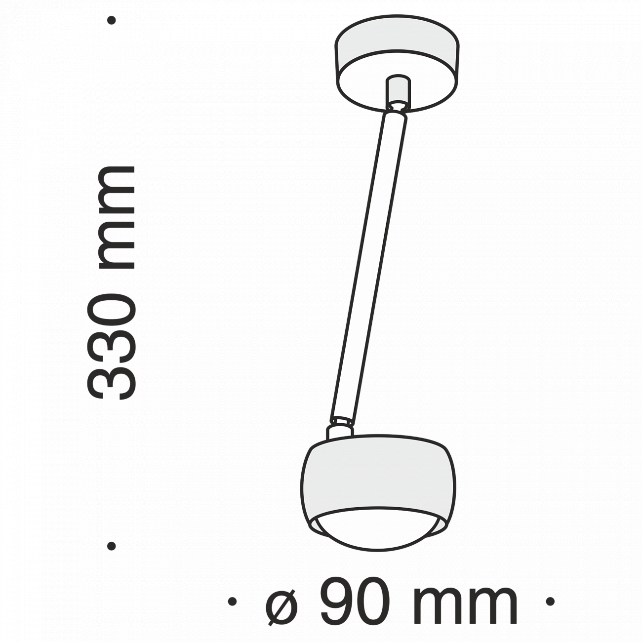Спот потолочный светодиодный 33 см черный Lens MOD072CL-L8B3K TECHNICAL TECHNICAL, ЭЛИТНЫЕ 00-3956931 Черный  - Вид №5