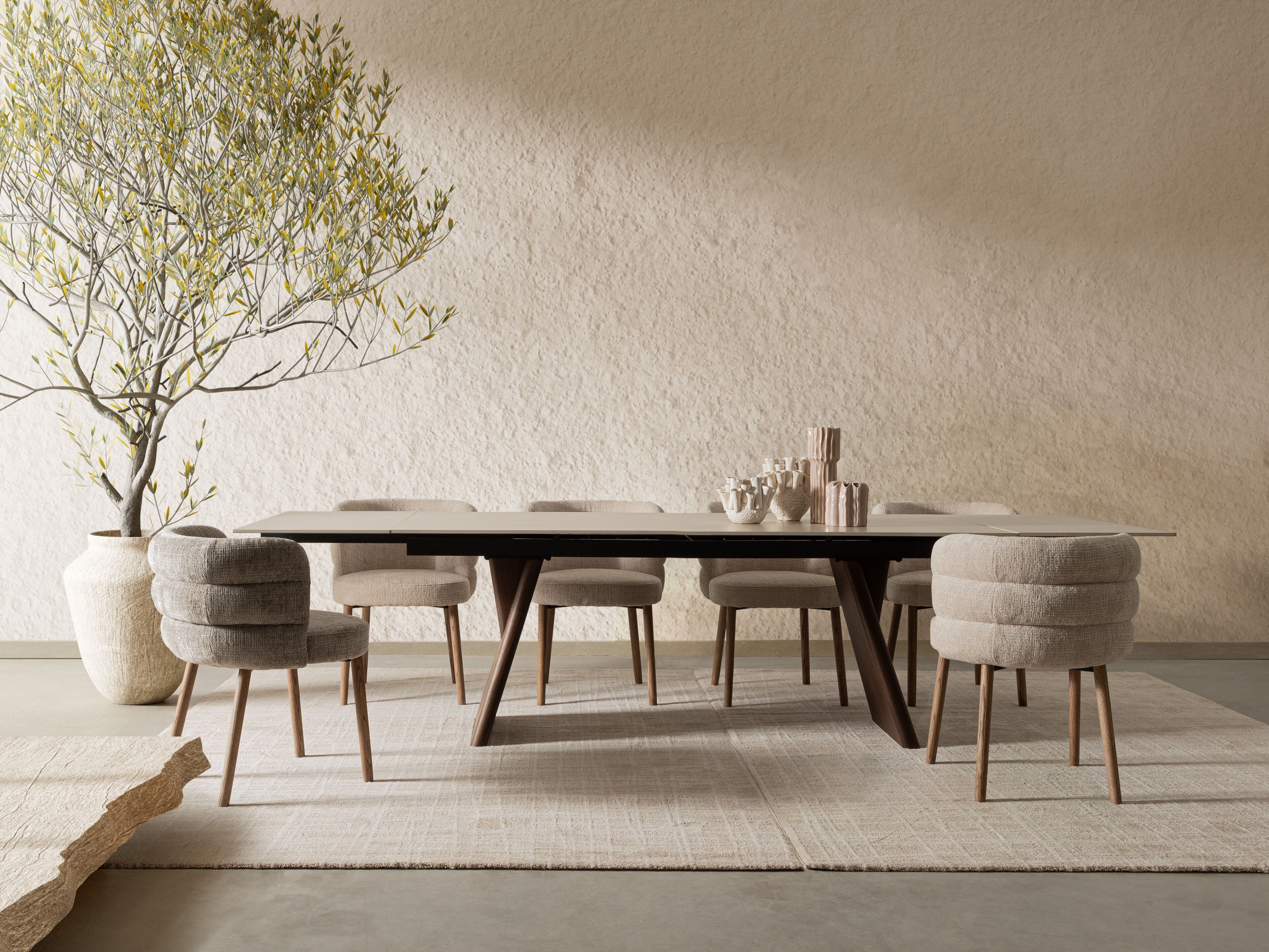 Мягкий тканевый стул с подлокотниками BIZZOTTO ILMA ARCH-00140851 - Вид №5