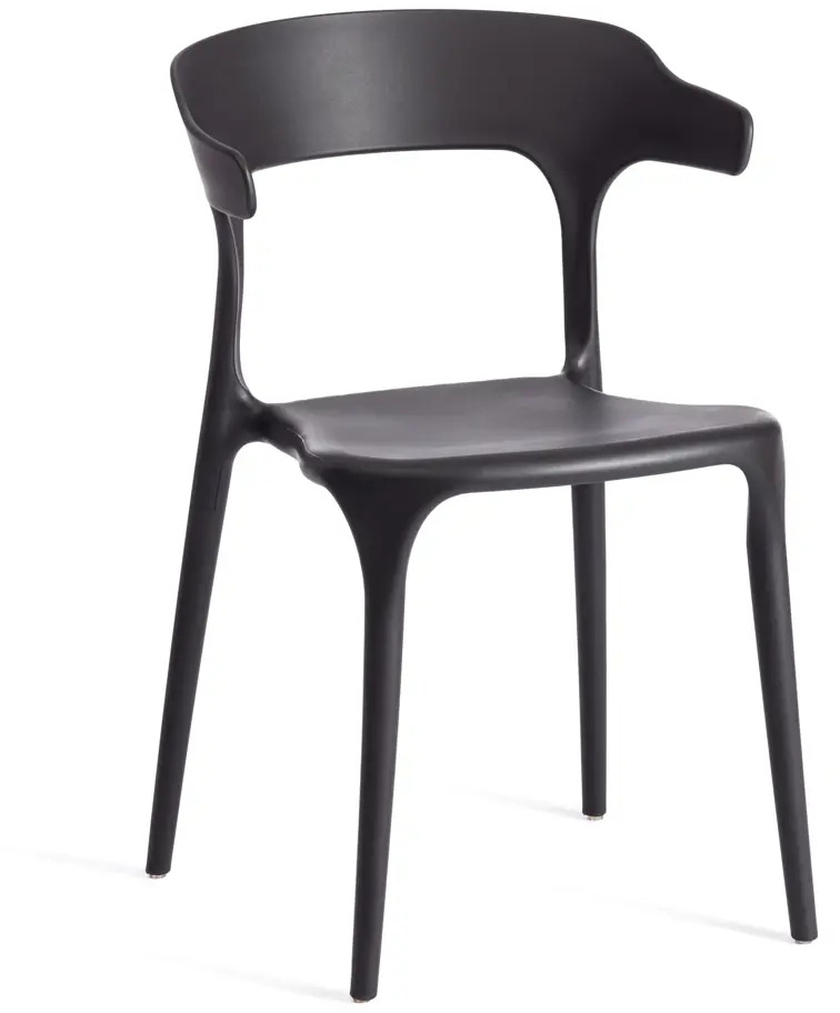 91472507 Кухонный стул Tetchair Ton 74x52x49 см пластик цвет черный STLM-0877002