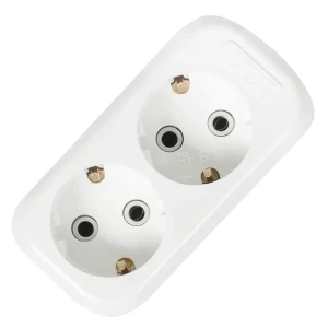 Колодка с заземлением Lux 2 розетки 16А 16186292 STLM-2169850