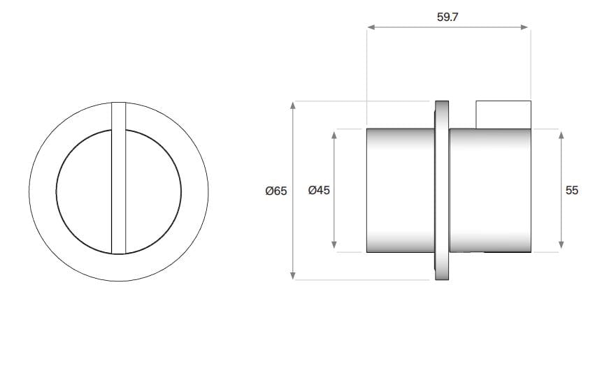2-ходовой переключатель из нержавеющей стали COCOON Piet Boon ARCH-00053386 - Вид №5