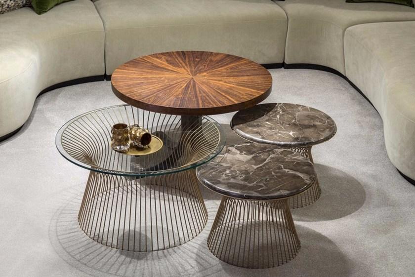 Hamilton Conte Paris Круглый журнальный столик из мрамора Cosmos sun-id-1407976 - Вид №2