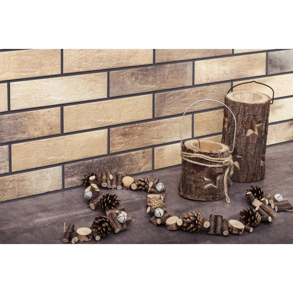 Cerrad Loft Brick Masala - клинкерная плитка для фасада в бежевых тонах 18563231 STLM-0011422 - Вид №3