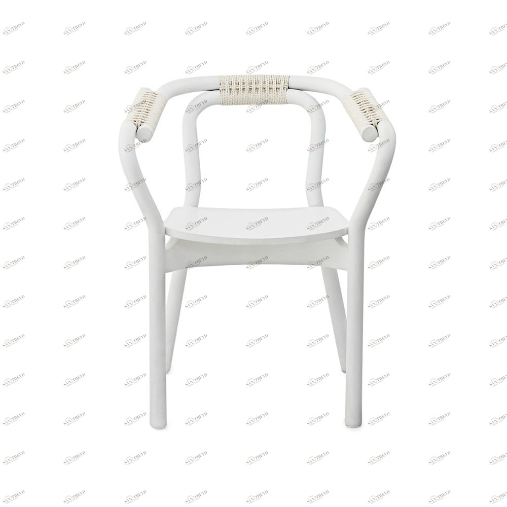 Стул из ясеня Knot 72х58.5х50.5 см, белый-белая оплетка Normann Copenhagen 602010