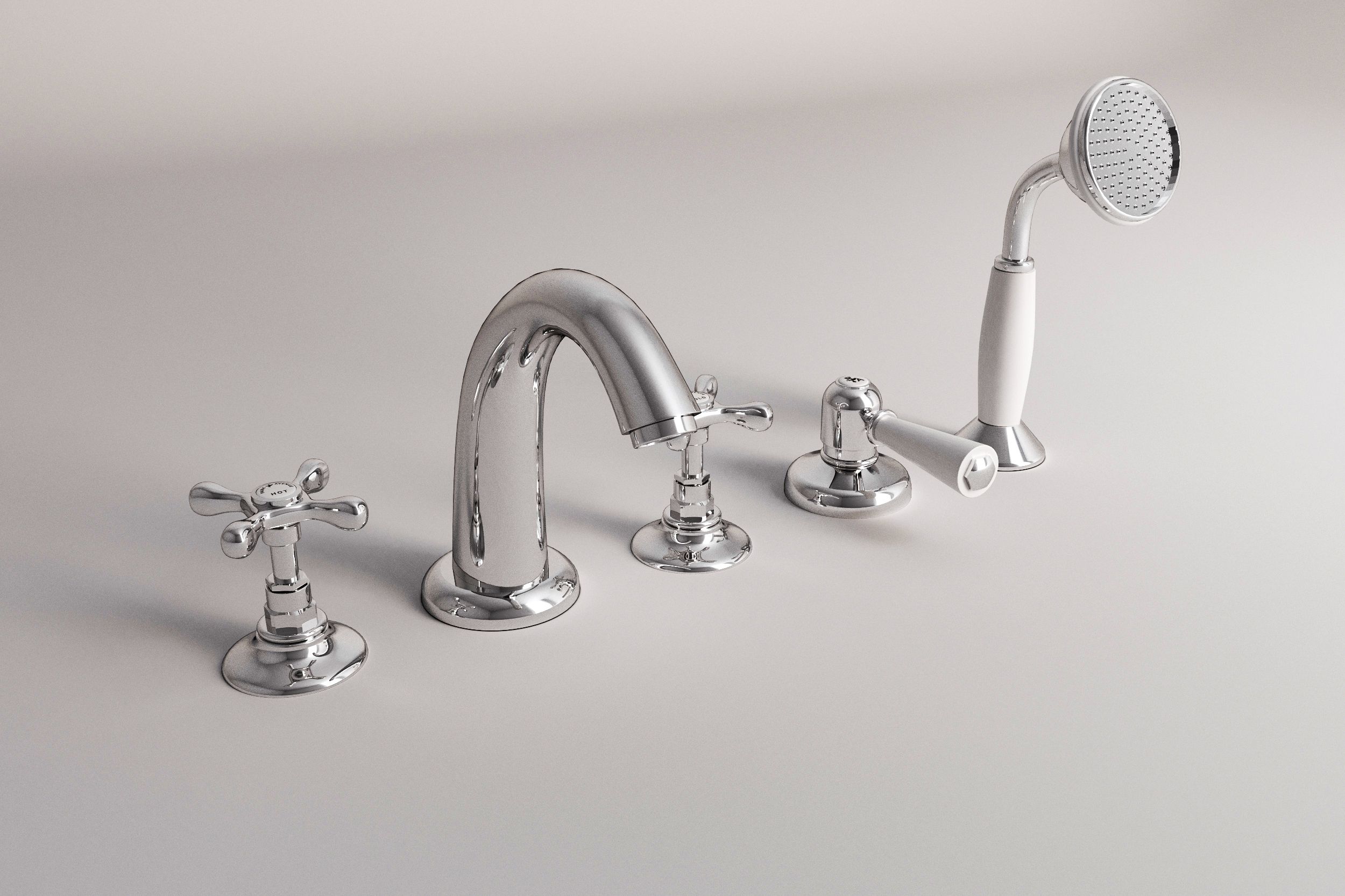 Смеситель для ванны с 5 отверстиями и ручным душем Park Avenue Джеймс ARCH-00096440