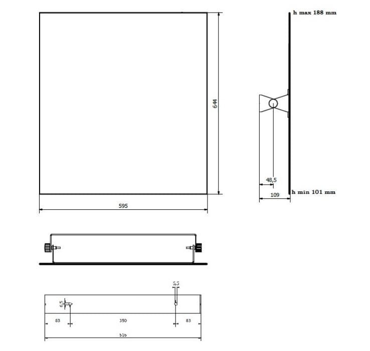 Прямоугольное настенное зеркало для ванной комнаты Thermomat 355-B ARCH-00039640 - Вид №2