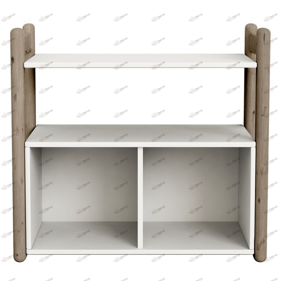 Гарнитур Mini A, 1 полка и 1 книжный шкаф, коричневый Flexa 812620314