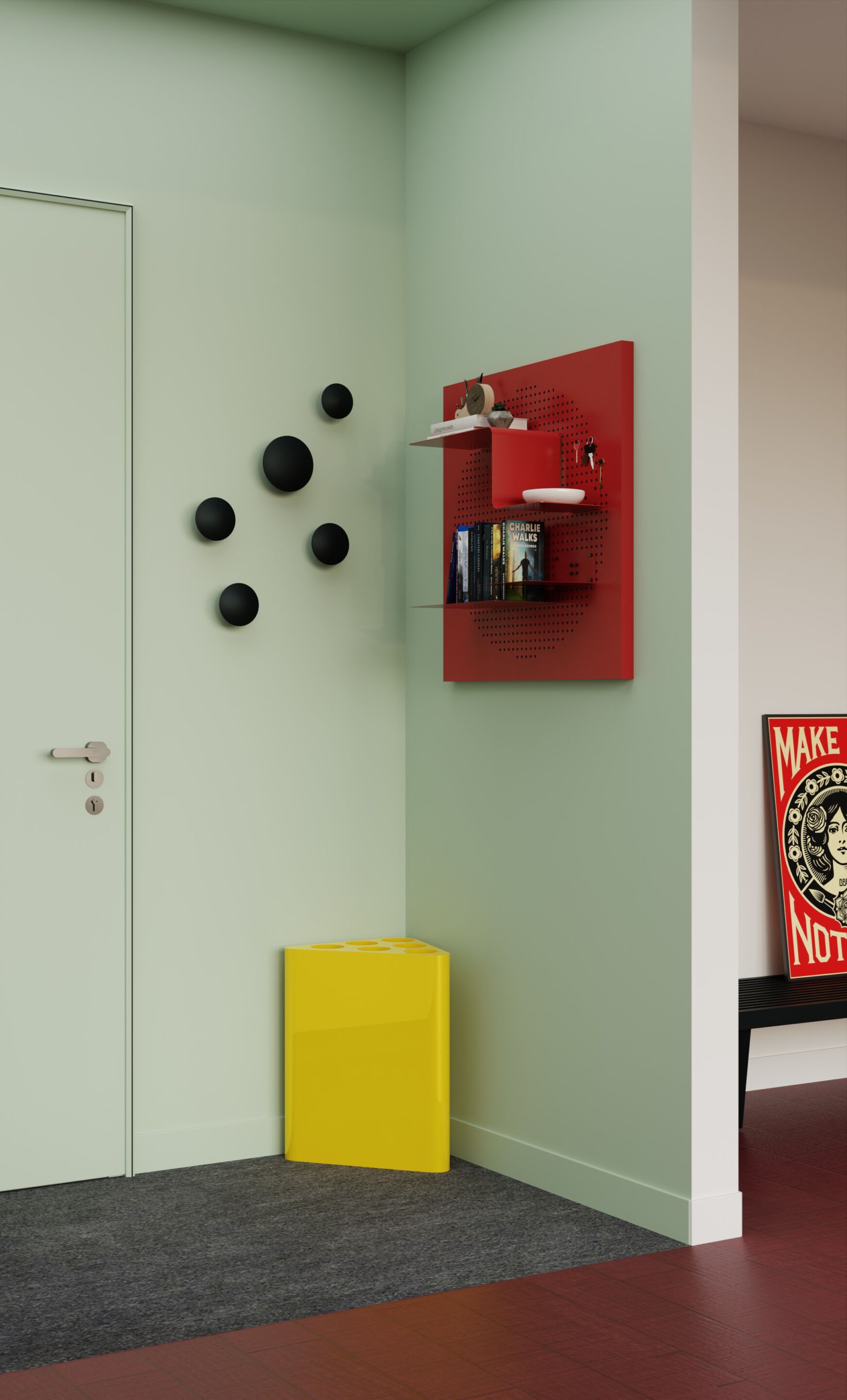 Магнитная полка из листового металла Ob-Jack Nora ARCH-00070585 - Вид №8