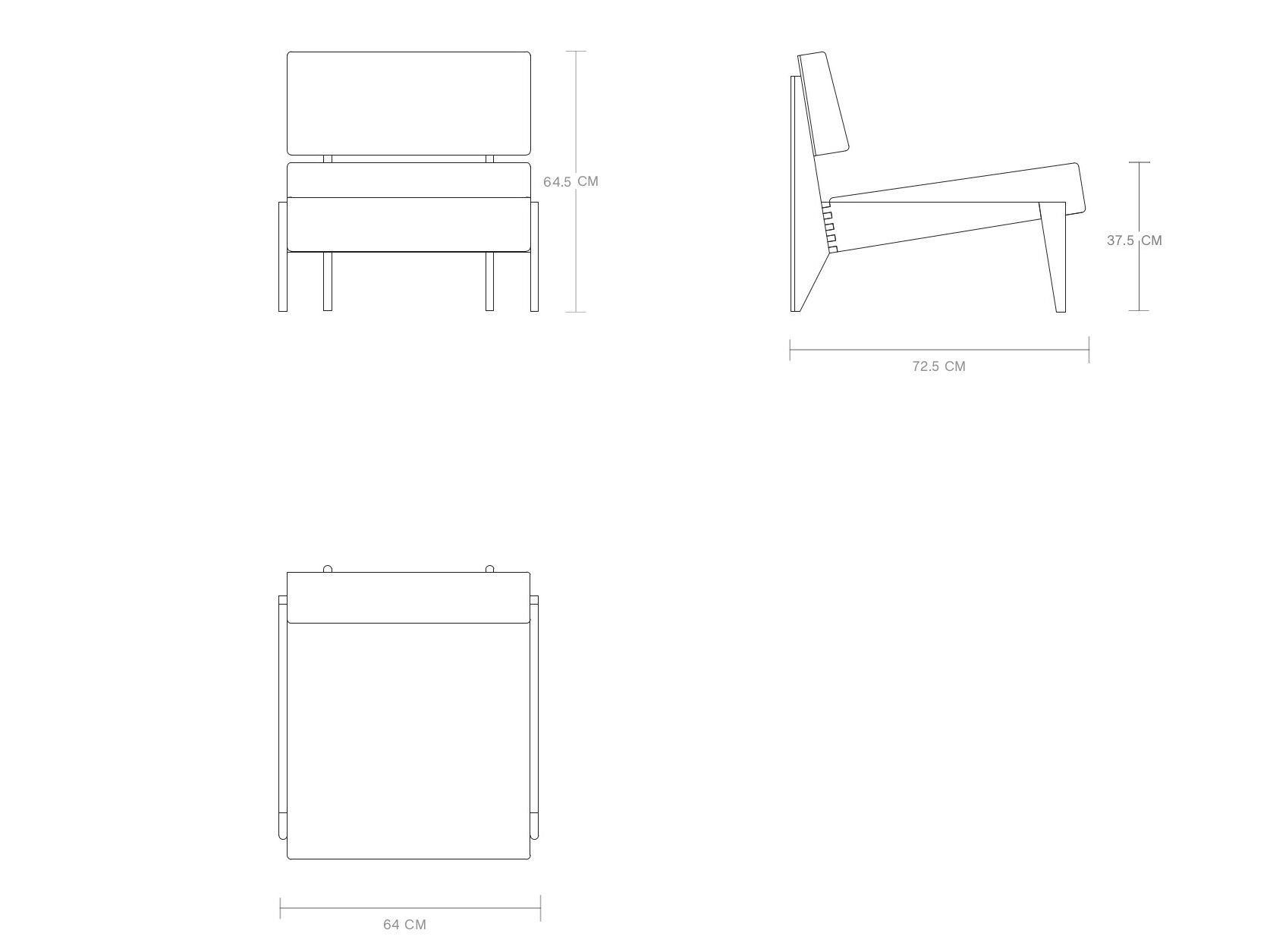 Тканевое кресло без подлокотников Phantom Hands X + L ARCH-00007562 - Вид №5