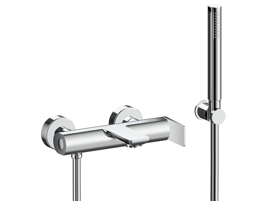 Настенный смеситель для ванны с ручным душем CRISTINA Rubinetterie Blade ARCH-00032789 - Вид №1