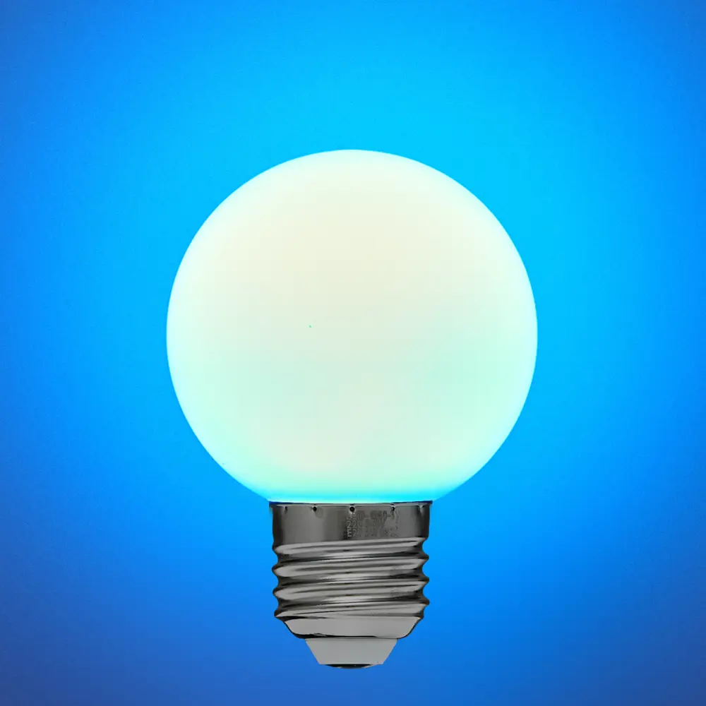 Светодиодная лампа Volpe шар синяя E27 3Вт для интерьера 82656910