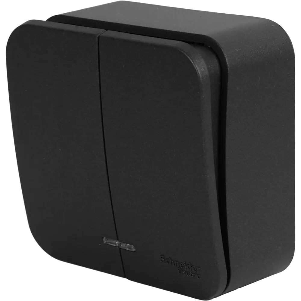 Выключатель накладной Schneider Electric Blanca 2 клавиши цвет антрацит SYSTEME ELECTRIC STLM-2172650