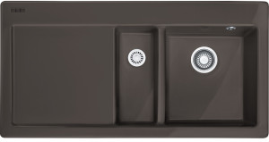 124.0335.873 Best, серия mythos, керамика, мойка mtk 651-100, установка сверху, вентиль-автомат, чаша слева, графит Franke Franke Mythos
