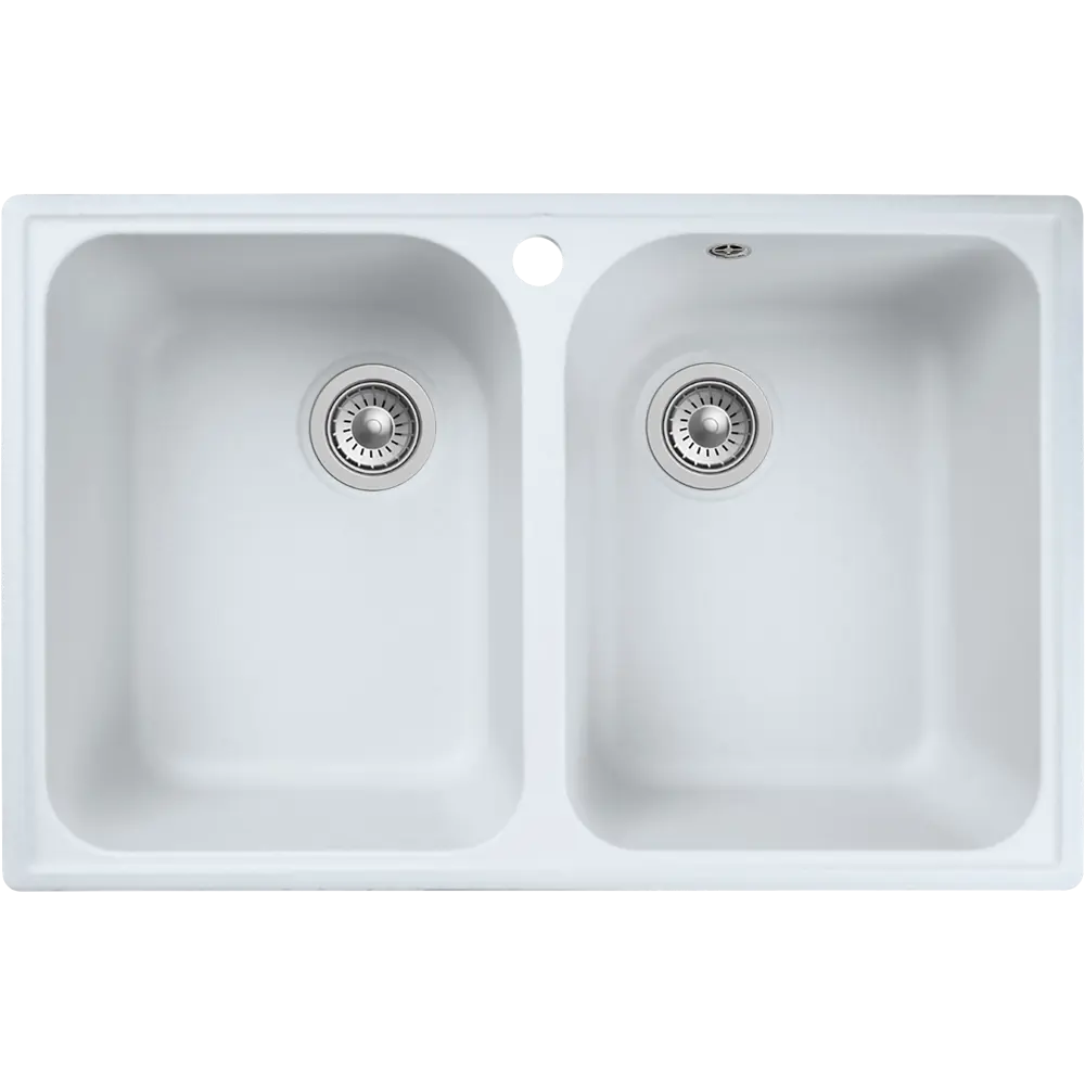 Кухонная мойка DELINIA с двумя чашами из кварцевого композита 73,5×47,4 см 87810901 Мойка врезная STLM-0885713 - Вид №2