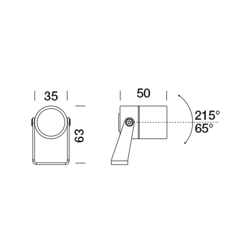 9405013 Проектор Platek NANO Proiettore  NANO Floodlight - 1 LED 3000K 21°  - Вид №9