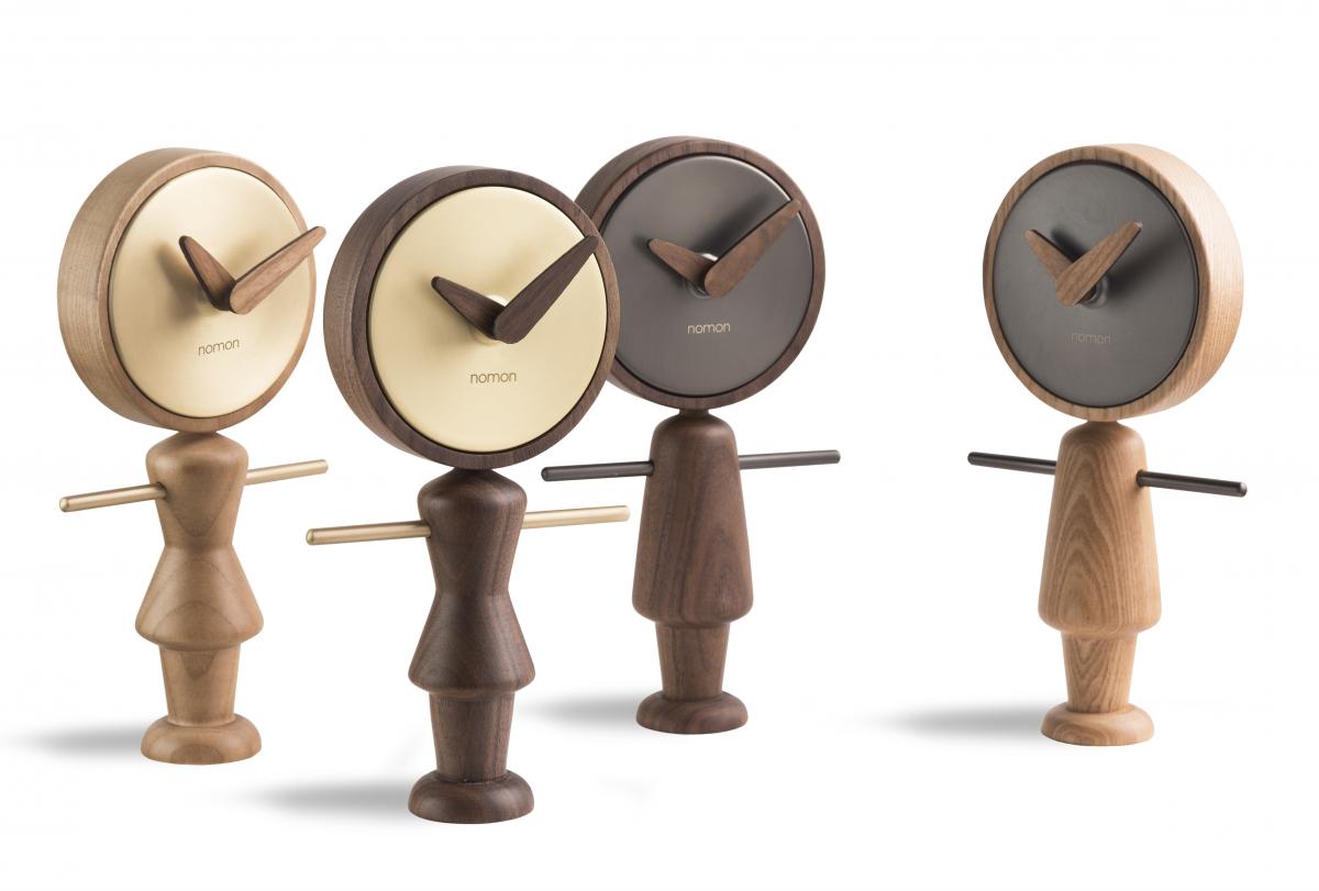 095250 Настольные часы Nene графит-орех Nomon Nene&Nena  - Вид №4
