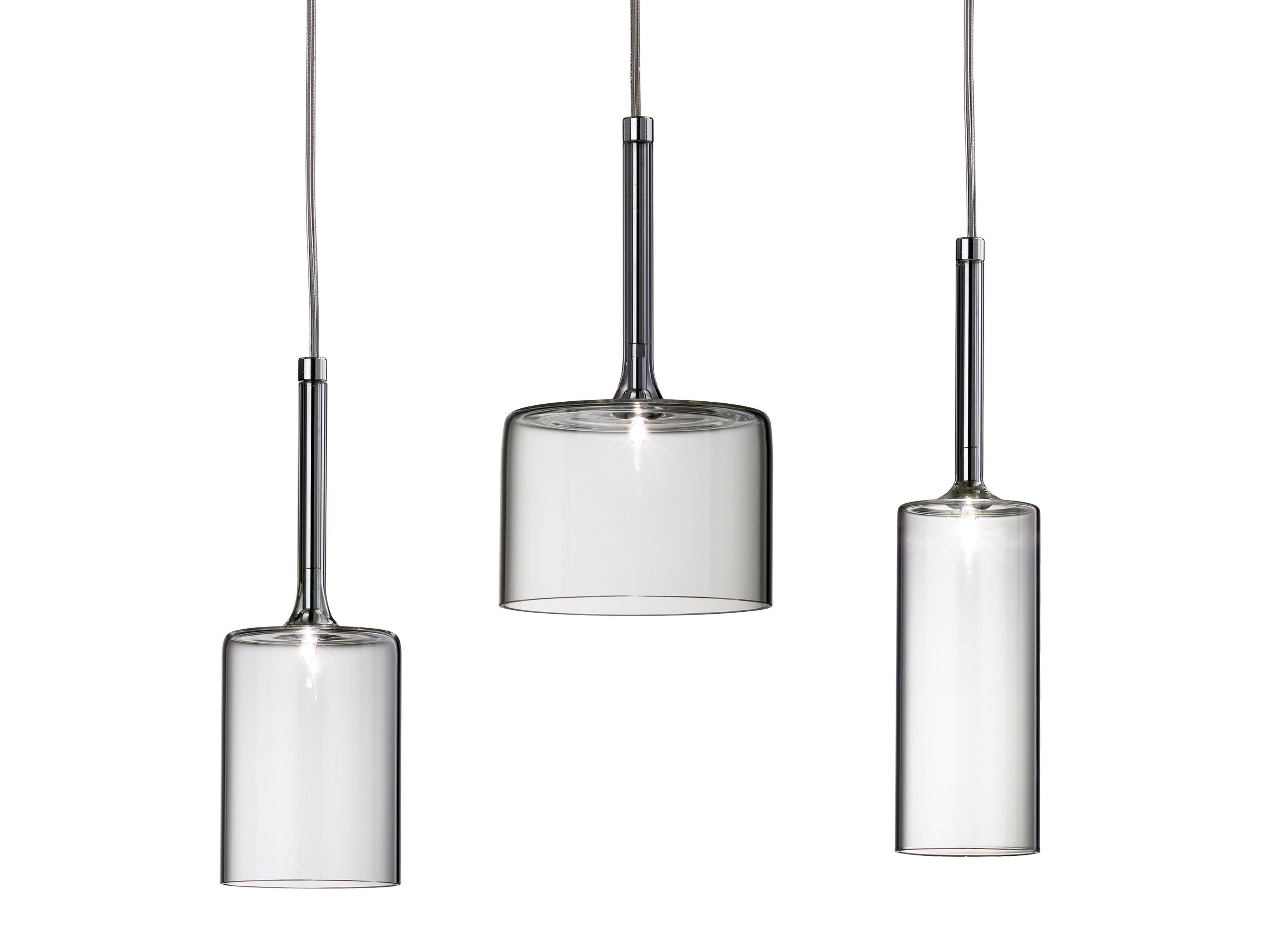 Стеклянный светодиодный открытый подвесной светильник AXOLIGHT Spillray Plus ARCH-00012884