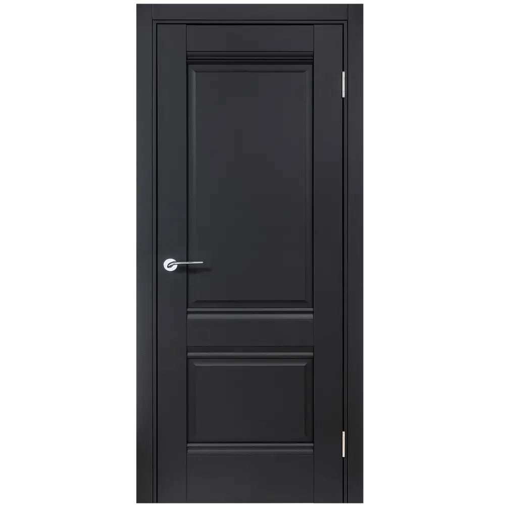 Комплект двери Классико-42 глухая 90x200 см Hardflex черный с добором 100 мм 89430437 STLM-2202075 PORTIKA 