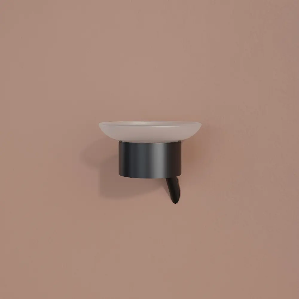 89379394 Мыльница Iddis Line LMLINSG0Bi42 подвесная стальная цвет черный STLM-1575751 - Вид №1