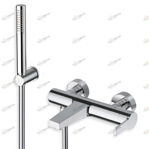 CRIDI100 Внешний смеситель для ванны с гибким шлангом LONG LIFE и ручным душем против известкового налета Cristina Rubinetterie 