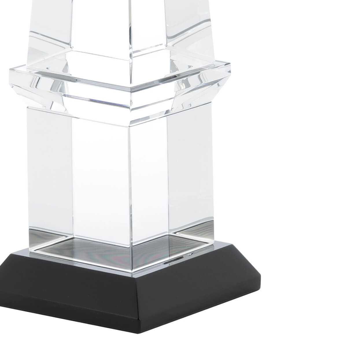 600904-CB ABHIKA OBELISQUE CRYSTAL H33 CLEAR/BLACK  - Вид №1